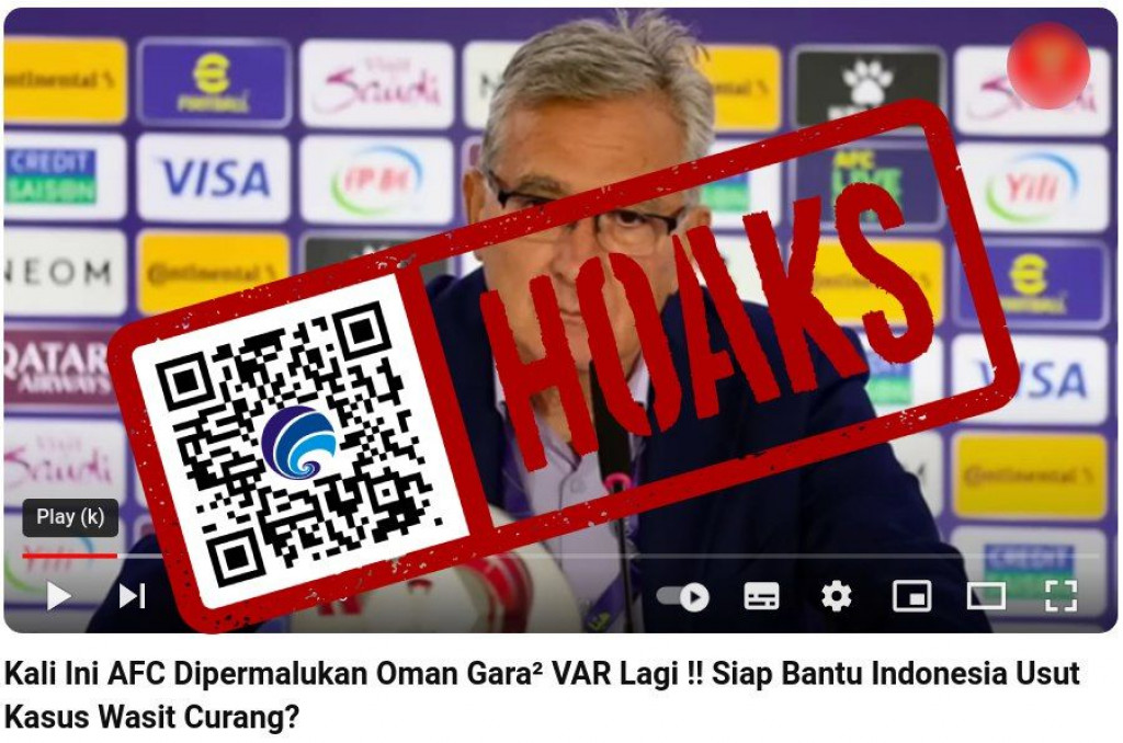 [HOAKS] Oman Bantu Indonesia Usut Kecurangan Wasit di Piala Asia 2023